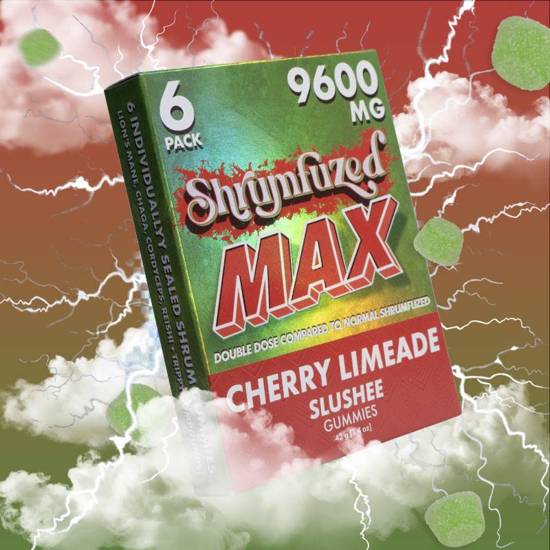 Shrumfuzed MAX 6pk Gummies 1600mg – Cherry Limeade Slushee