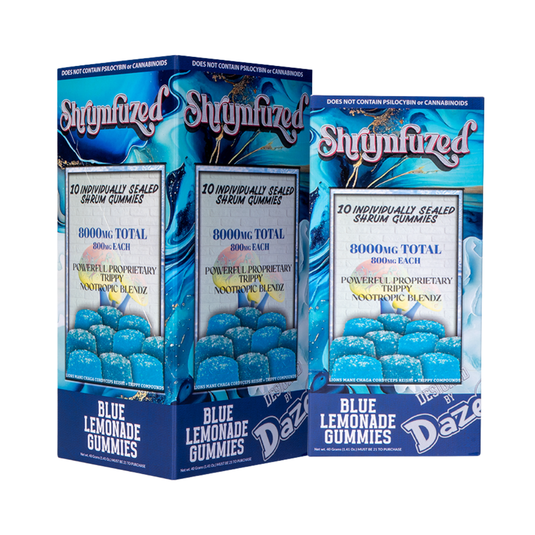 Shrumfuzed 10pk Gummies 800mg – Blue Lemonade