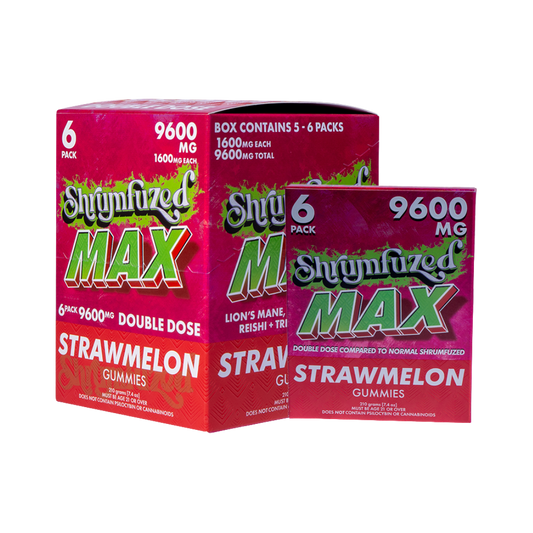 Shrumfuzed MAX 6pk Gummies 1600mg – Strawmelon