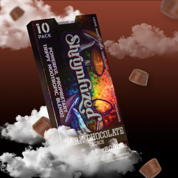 Shrumfuzed 10pk Chocolates 800mg – Dark Chocolate Crunch