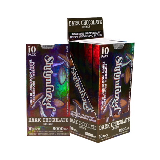 Shrumfuzed 10pk Chocolates 800mg – Dark Chocolate Crunch