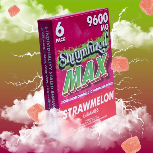 Shrumfuzed MAX 6pk Gummies 1600mg – Strawmelon