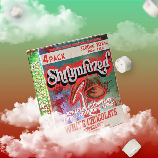 Shrumfuzed 4pk Chocolates 800mg – White Chocolate Peppermint